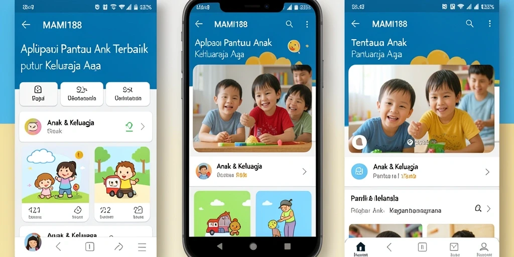 Antarmuka MAMI188 yang sederhana untuk pemantauan anak.