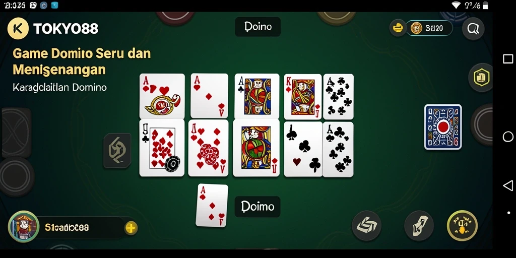 Antarmuka menarik dan fitur menarik di TOKYO88 untuk bermain Domino.