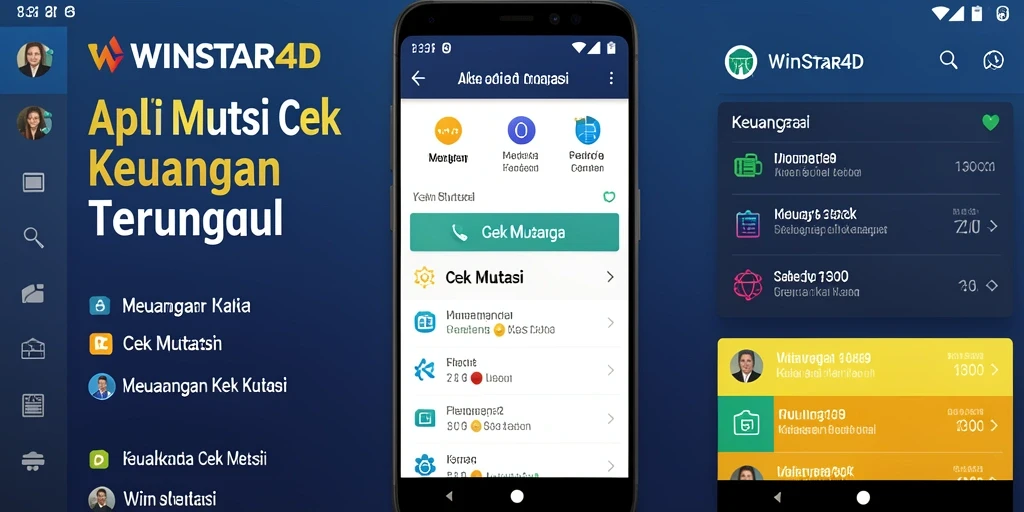 Antarmuka aplikasi WINSTAR4D untuk cek mutasi keuangan.